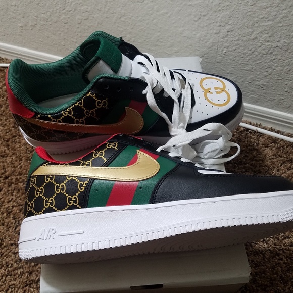 gucci print air force 1